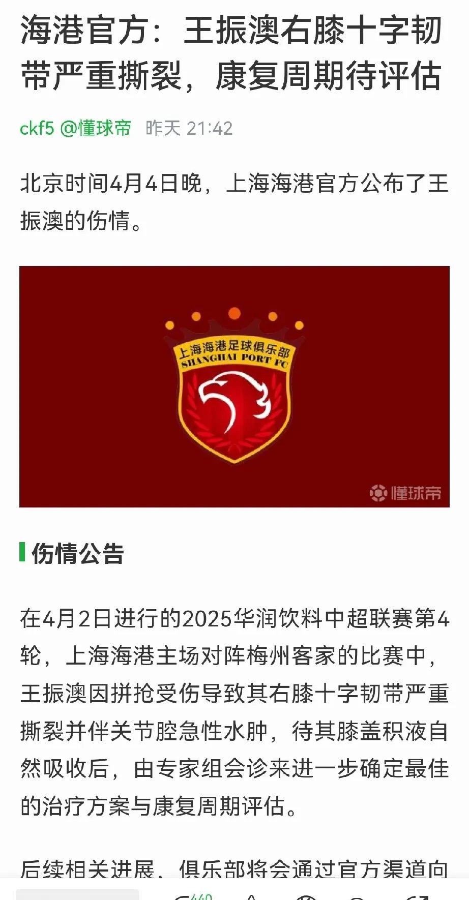 上海德比：申花战胜上港，积分榜上升